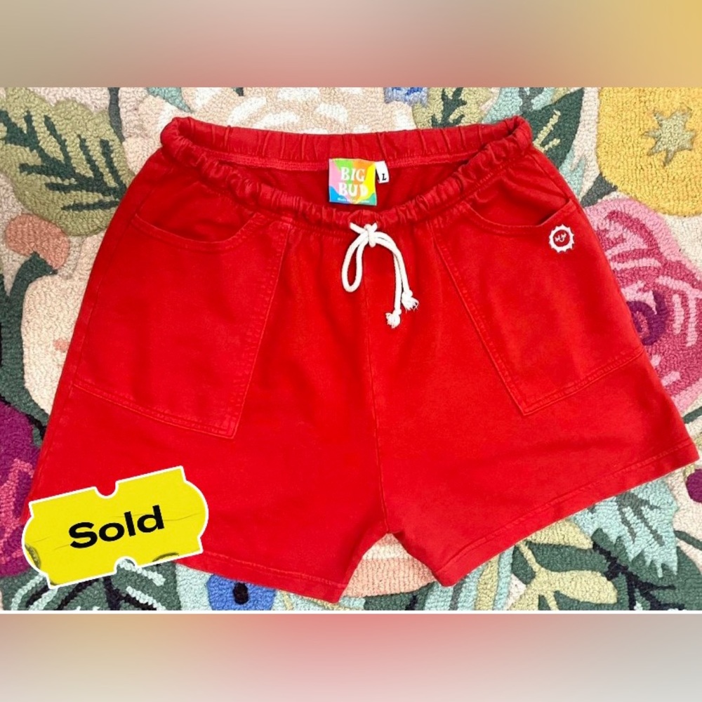 Red Big Bud Press - Lightweight Sweat Short sz L